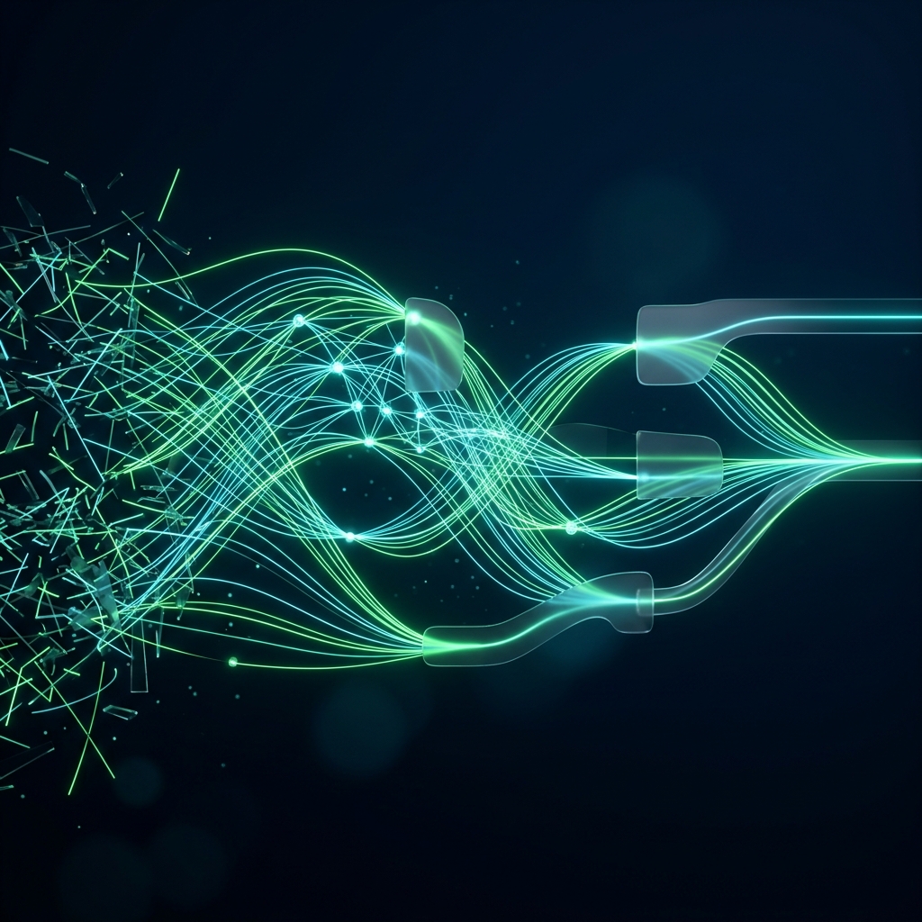 Abstrakte Darstellung von Entlastung und Automatisierung